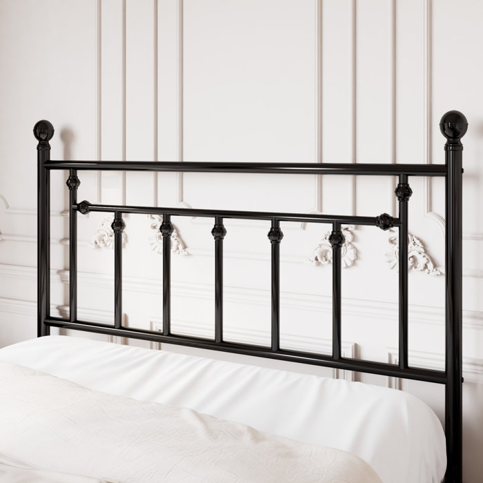 Laurel Foundry Modern Farmhouse Edsall Metal Bed with Headboard and
